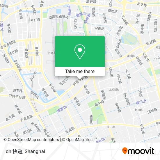 dhl快递 map