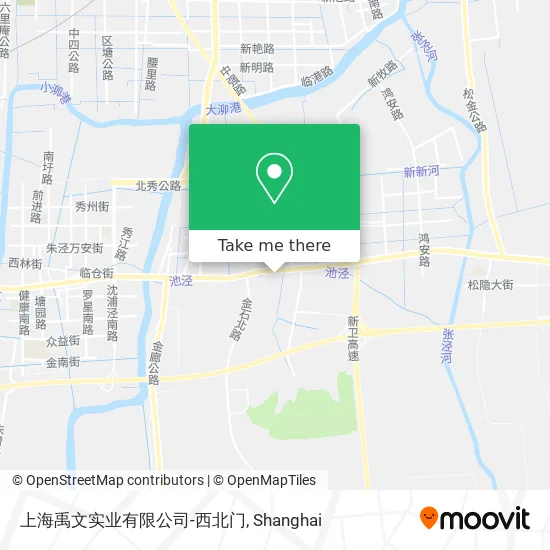 上海禹文实业有限公司-西北门 map
