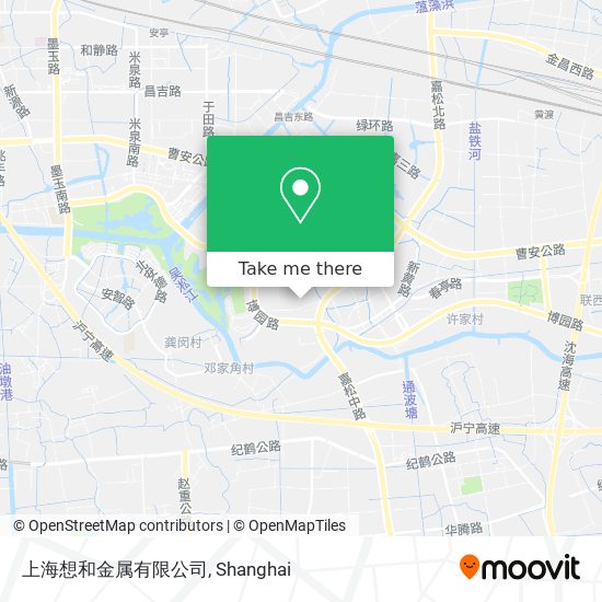 上海想和金属有限公司 map