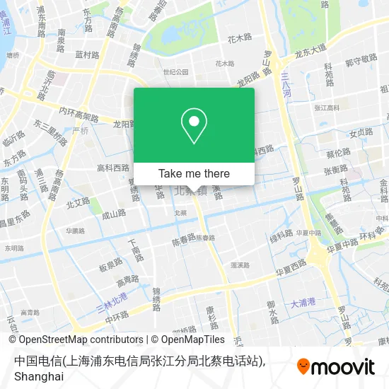 中国电信(上海浦东电信局张江分局北蔡电话站) map