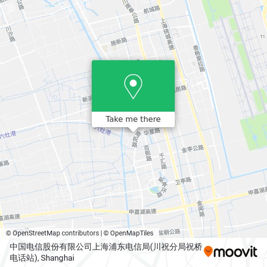 中国电信股份有限公司上海浦东电信局(川祝分局祝桥电话站) map
