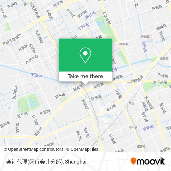 会计代理(闵行会计分部) map