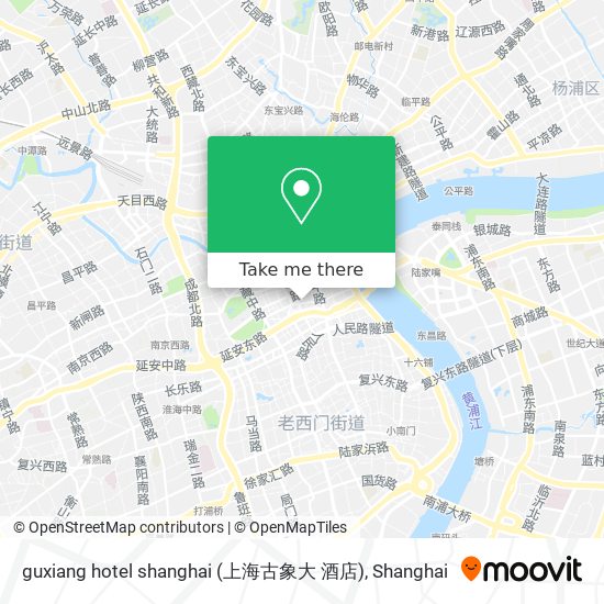 guxiang hotel shanghai (上海古象大 酒店) map