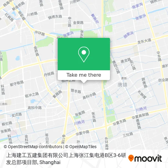 上海建工五建集团有限公司上海张江集电港B区3-6研发总部项目部 map