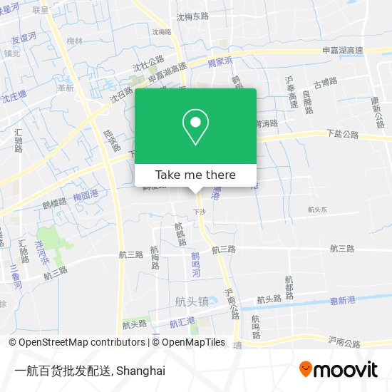 一航百货批发配送 map