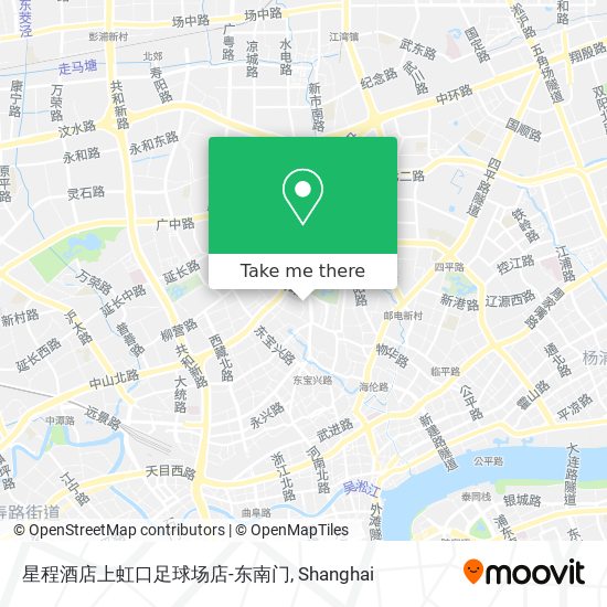 星程酒店上虹口足球场店-东南门 map