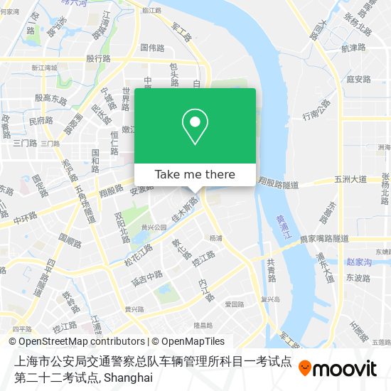 上海市公安局交通警察总队车辆管理所科目一考试点第二十二考试点 map