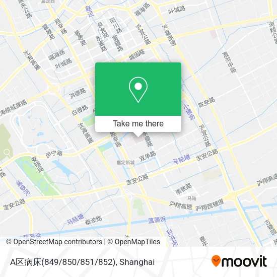 A区病床(849/850/851/852) map