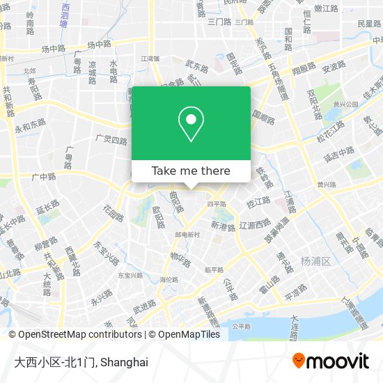 大西小区-北1门 map