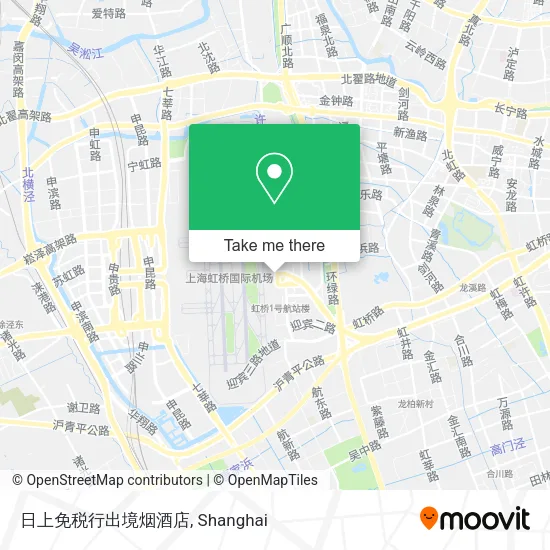 日上免税行出境烟酒店 map