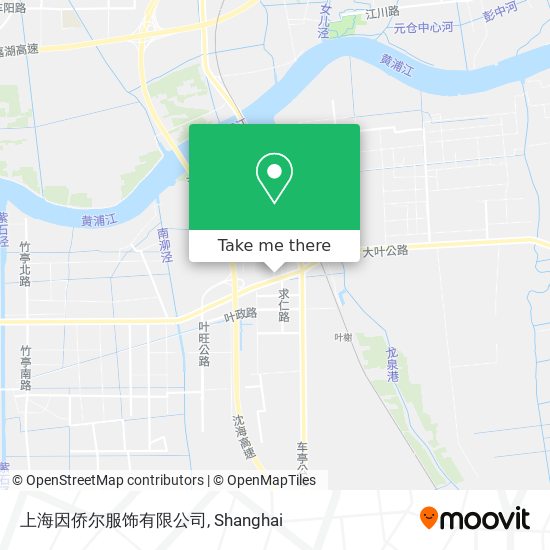 上海因侨尔服饰有限公司 map