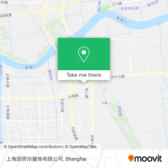 上海因侨尔服饰有限公司 map
