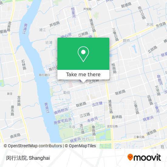 闵行法院 map