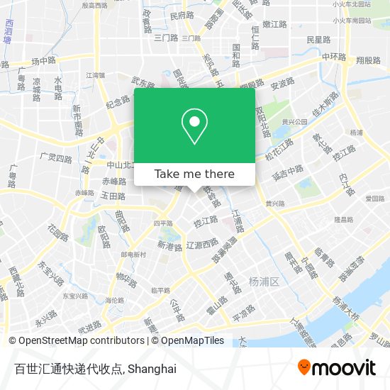 百世汇通快递代收点 map