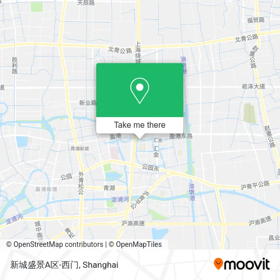 新城盛景A区-西门 map