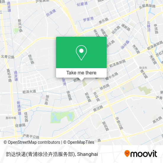 韵达快递(青浦徐泾卉浩服务部) map