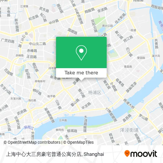 上海中心大三房豪宅普通公寓分店 map