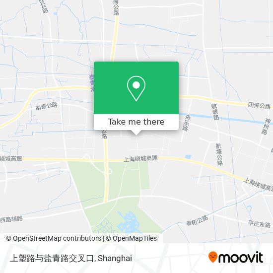 上塑路与盐青路交叉口 map