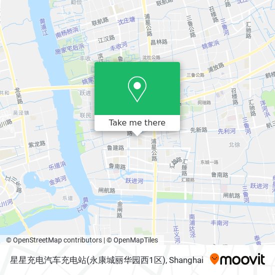 星星充电汽车充电站(永康城丽华园西1区) map