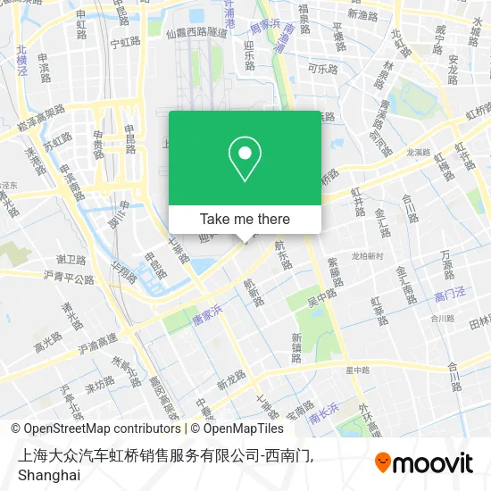 上海大众汽车虹桥销售服务有限公司-西南门 map
