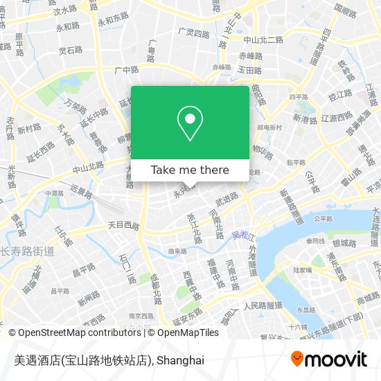 美遇酒店(宝山路地铁站店) map