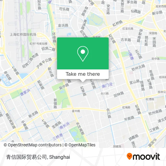 青信国际贸易公司 map