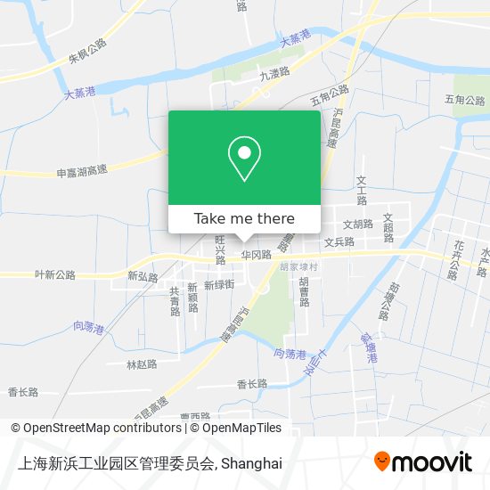 上海新浜工业园区管理委员会 map