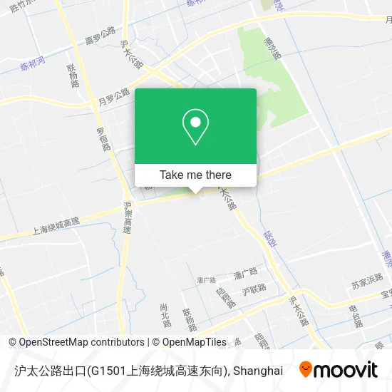 沪太公路出口(G1501上海绕城高速东向) map
