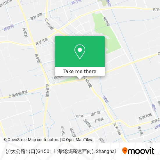 沪太公路出口(G1501上海绕城高速西向) map