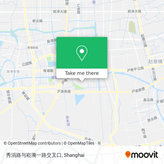 秀涓路与崧漪一路交叉口 map