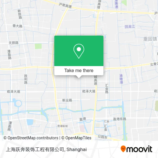 上海跃奔装饰工程有限公司 map
