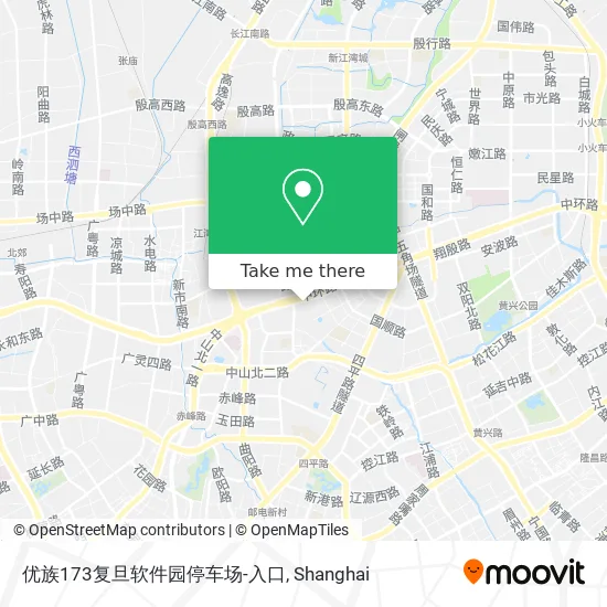 优族173复旦软件园停车场-入口 map