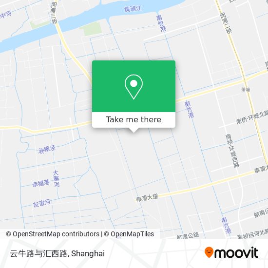 云牛路与汇西路 map
