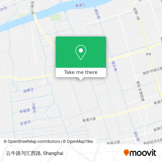 云牛路与汇西路 map