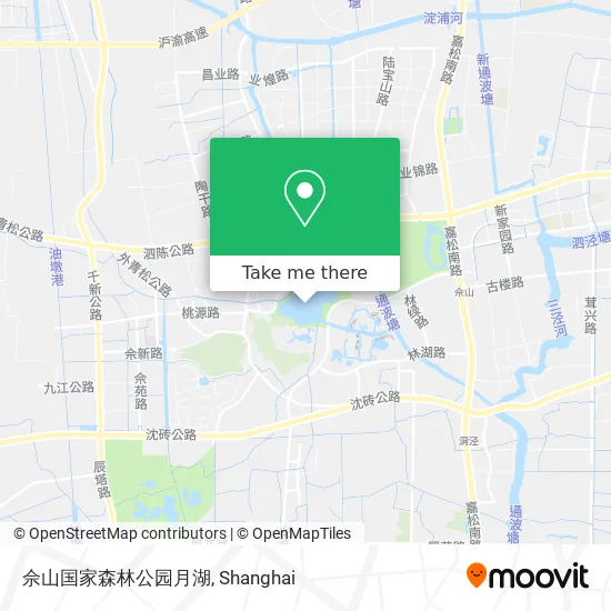 佘山国家森林公园月湖 map