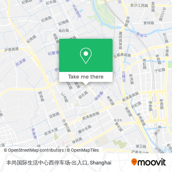 丰尚国际生活中心西停车场-出入口 map