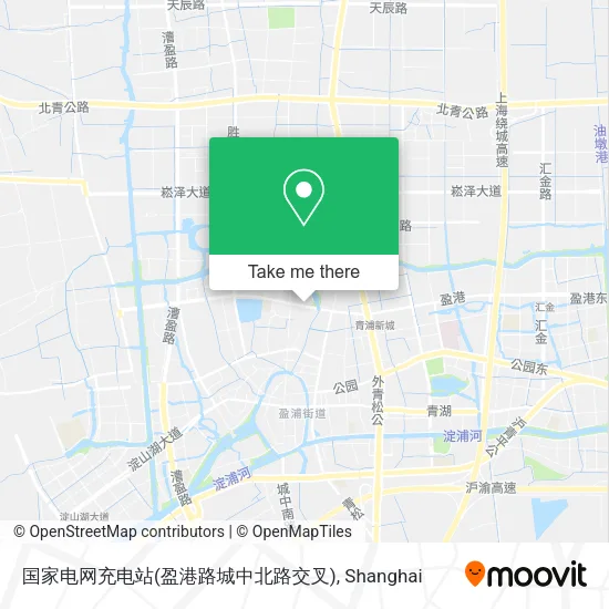 国家电网充电站(盈港路城中北路交叉) map
