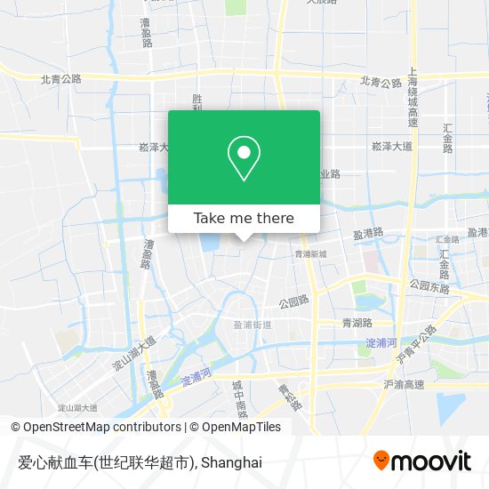 爱心献血车(世纪联华超市) map