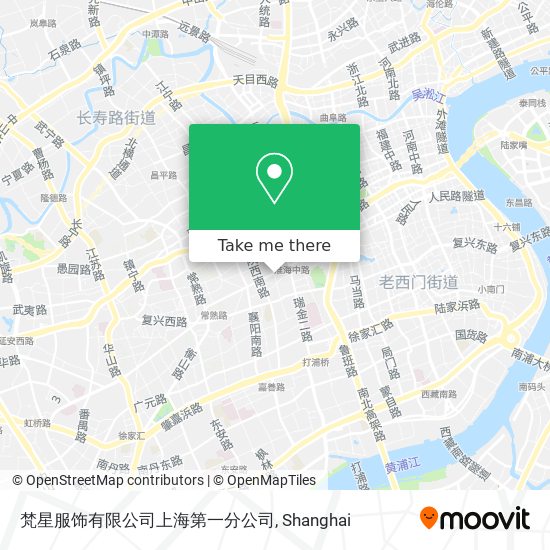 梵星服饰有限公司上海第一分公司 map