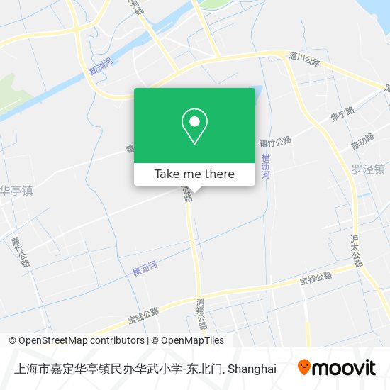 上海市嘉定华亭镇民办华武小学-东北门 map