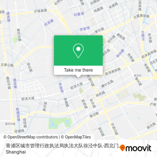 青浦区城市管理行政执法局执法大队徐泾中队-西北门 map