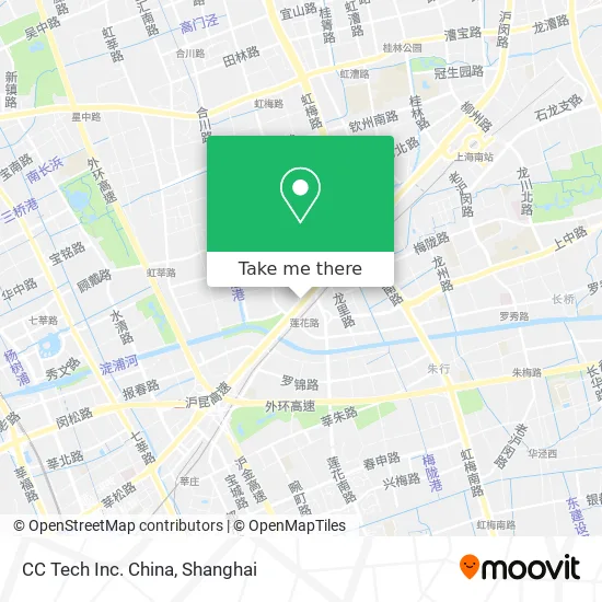 CC Tech Inc. China map