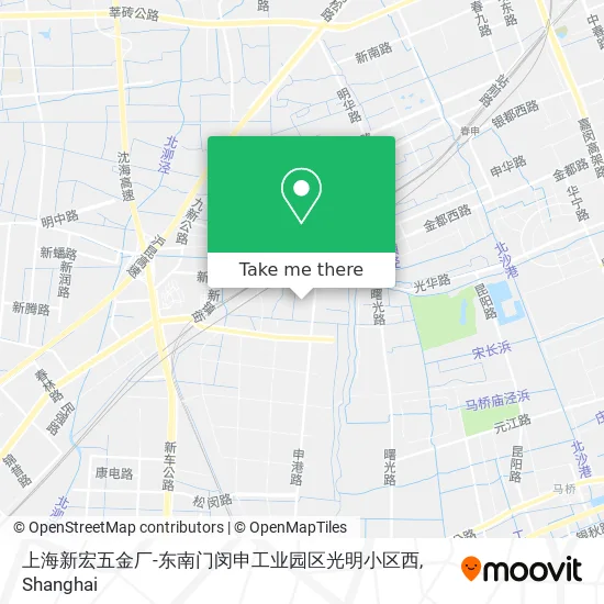 上海新宏五金厂-东南门闵申工业园区光明小区西 map