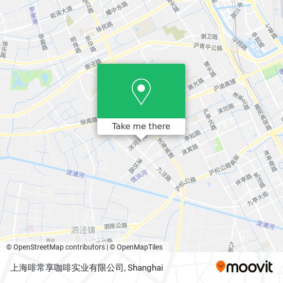 上海啡常享咖啡实业有限公司 map