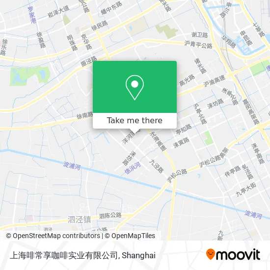 上海啡常享咖啡实业有限公司 map
