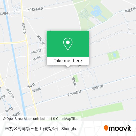 奉贤区海湾镇三创工作指挥部 map