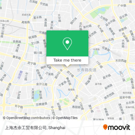 上海杰余工贸有限公司 map