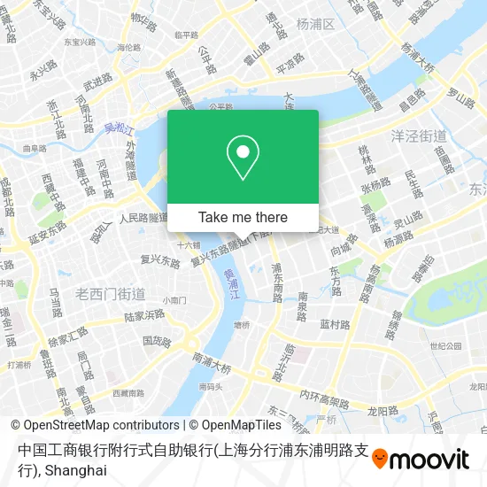 中国工商银行附行式自助银行(上海分行浦东浦明路支行) map