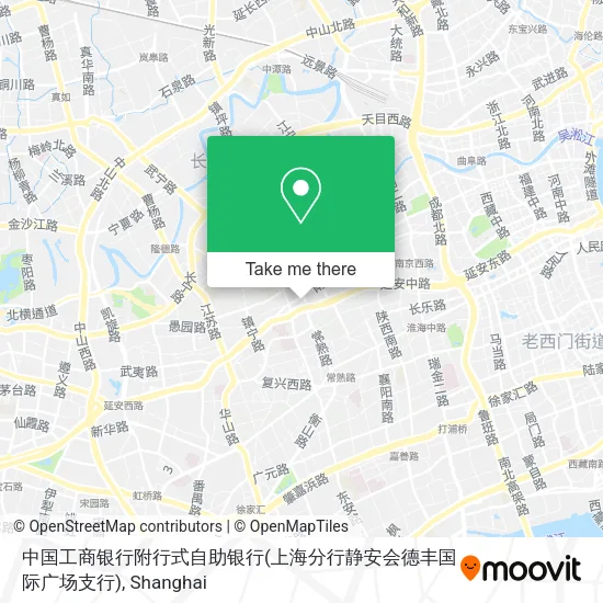 中国工商银行附行式自助银行(上海分行静安会德丰国际广场支行) map