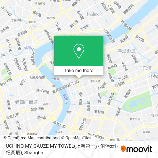 UCHINO MY GAUZE MY TOWEL(上海第一八佰伴新世纪商厦) map